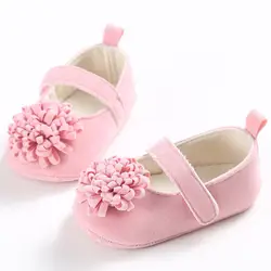 Новинка 2018 г., весенне-летняя и Осенняя обувь для маленьких девочек от 0 до 1 года, детская обувь с мягкой подошвой и цветочным принтом, серия