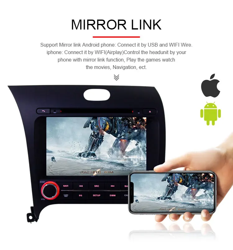 Perfect TOPBSNA Android 9.0 Car Multimedia Player for Kia CERATO K3 FORTE 2013 2014 2015 2016 2 Din Car Radio Stereo GPS Navi Auto WIFI 7