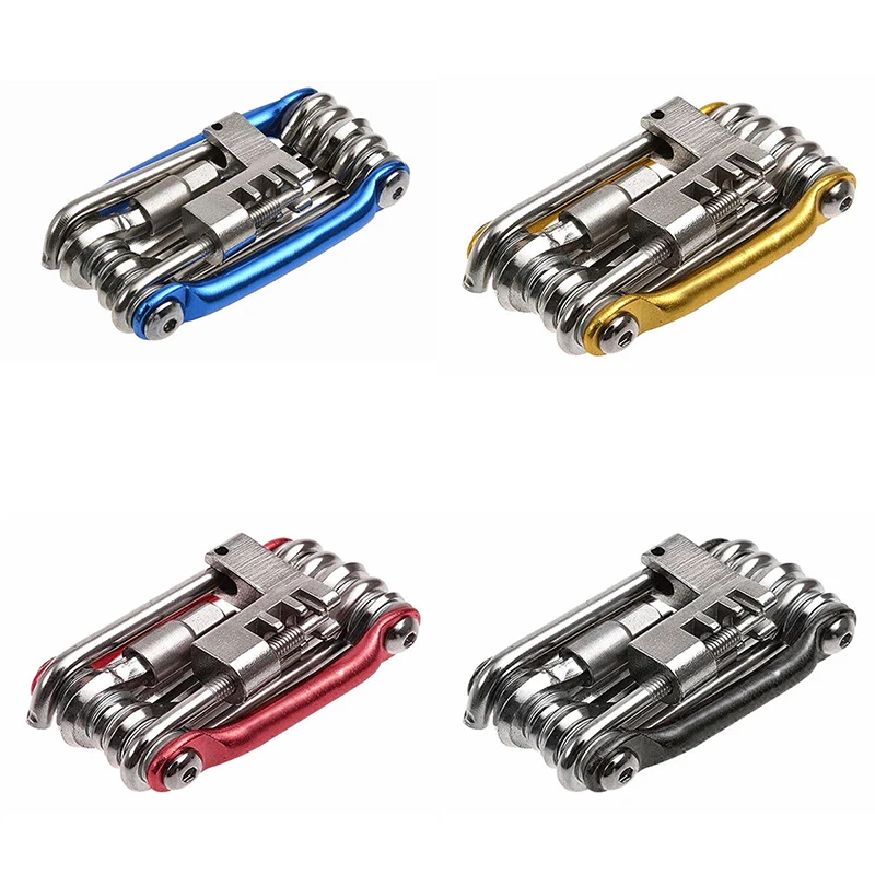 cheap Durable Steel Bike Tool Wrench 11 In 1 Repair tools Multi Bicycle Repair Tool Road MTB Bike Portable Cycling Tool Accessories