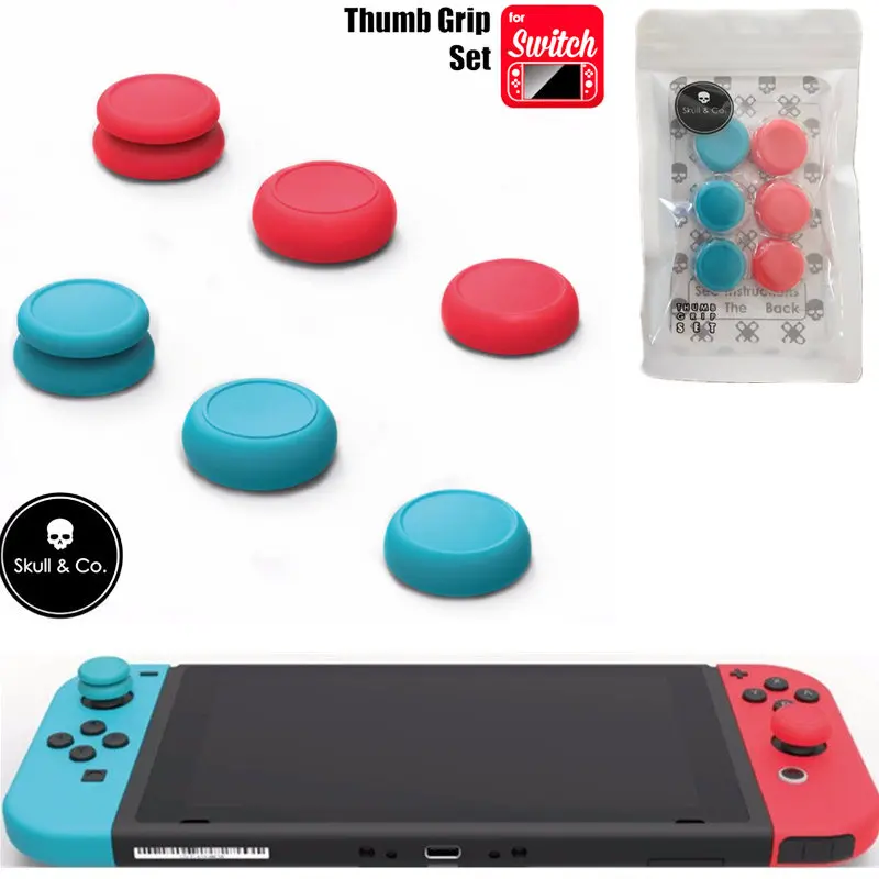 

Skull & Co. FPS Master CQC Elite Thumb Grip Set Joystick Cap Thumb Cover for Nintend Switch Joy-Con Controller Accessories