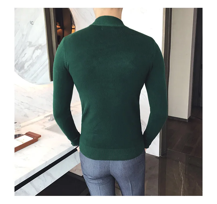 best sweaters for men MRMT 2022 Brand Autumn New Knitting Men's Sweater Pullover for Male Half High Collar  Sweater sweater crewneck