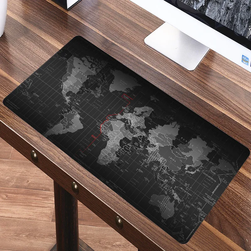 80x40cm World Map Mouse Pad Large Big Desk Cushion Table Keyboard