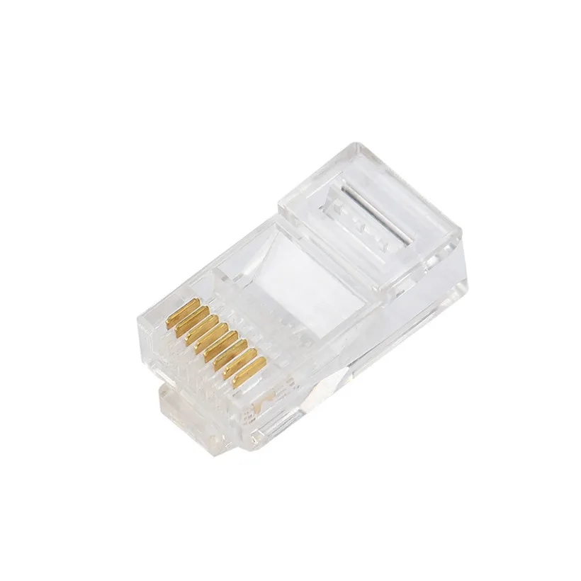 

Advanced 2018 10PCS 20pcs 50pcs Cat5 Cat5e Network Connector rj45 Metal Cable Modular Antioxidan Gold-plated Plug TeTerminals