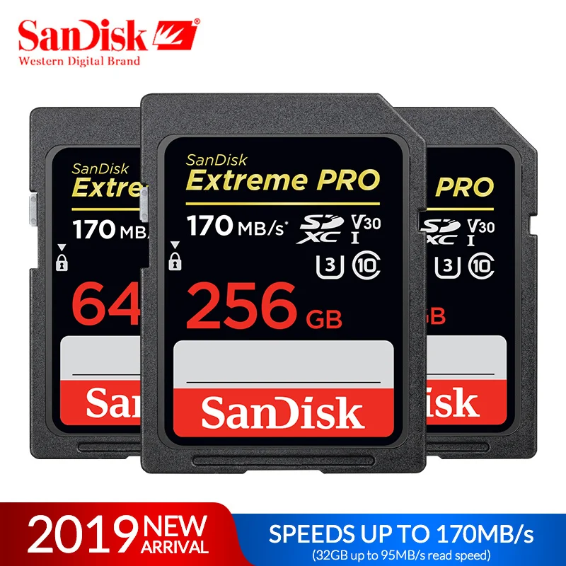 

SanDisk SD Card 16GB 32GB SDHC 64GB 128GB 256GB SDXC Class10 U3 V30 storage Memory Card UHS-I Flash Card Support for Camera 4K