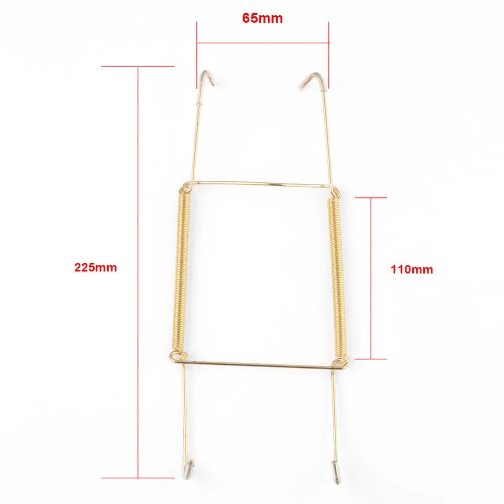 Новые 4 шт. пластина, провод весенние блюда настенные подвесной держатель Дисплей 8/10/12 дюймов; золотистый цвет;