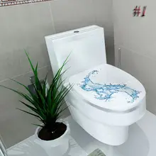 1 шт., новинка, горячая распродажа, 3D Бумажная сковорода, туалет, пьедестал, крышка, табурет, туалетный комод, бумага для домашнего декора, декор для ванной комнаты, с 3D изображением цветов