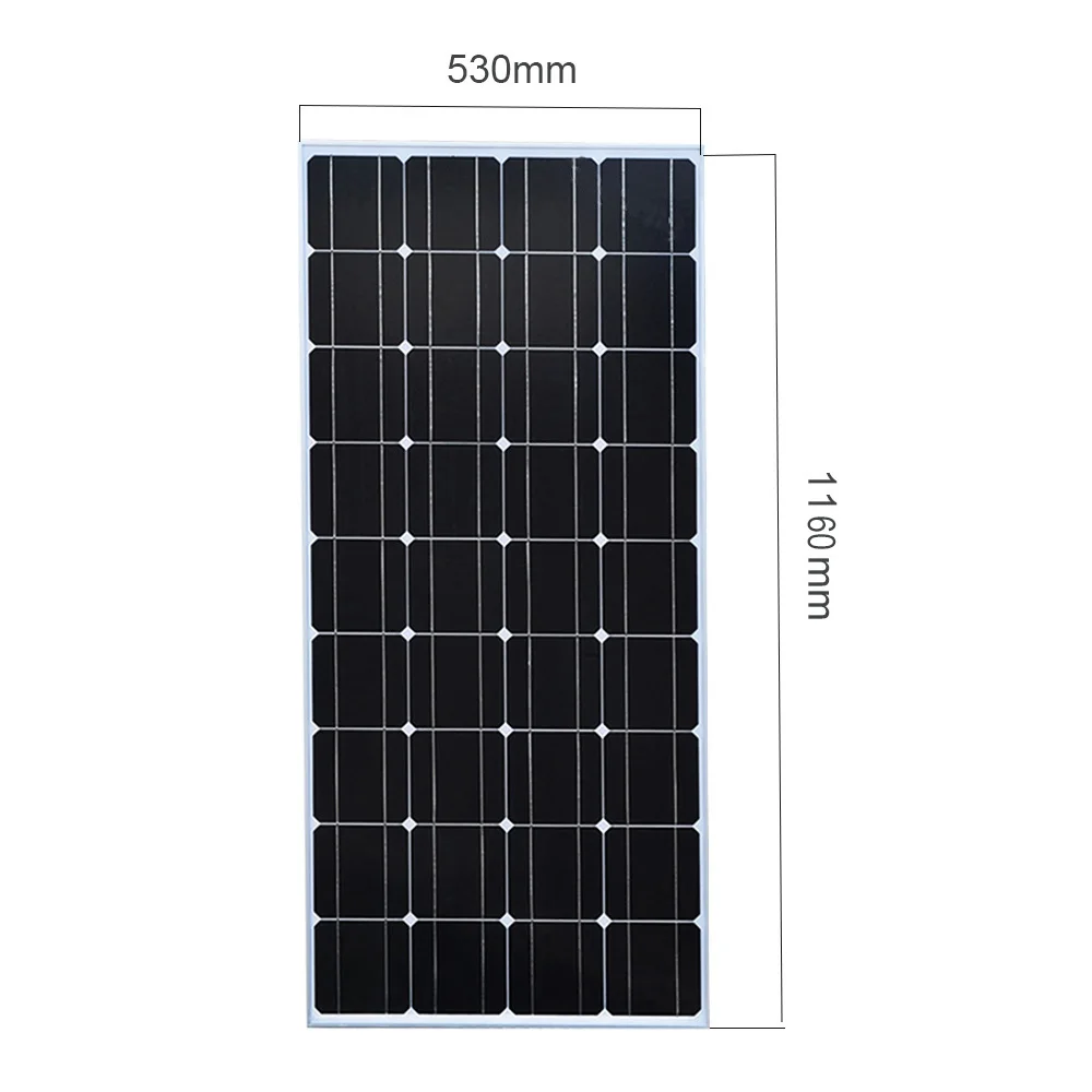 Xinpuguang 100 Вт солнечная панель+ 10А Контроллер монокристаллический элемент для 12 В батарея зарядное устройство домашний солнечный модуль система зарядное устройство