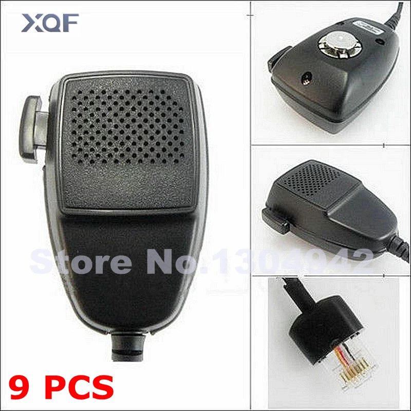

9 PCS 8 pin Speaker Mic microphone For Motorola Walkie Talkie Radio GM300 GM338 GM950 Car Mobile Radio HMN3596A