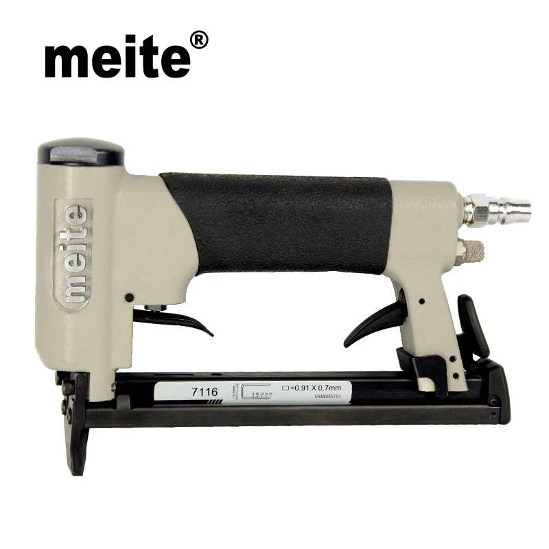 Meite 7116C air stapler 22GA crown 9.0mm fine wire staple air gun