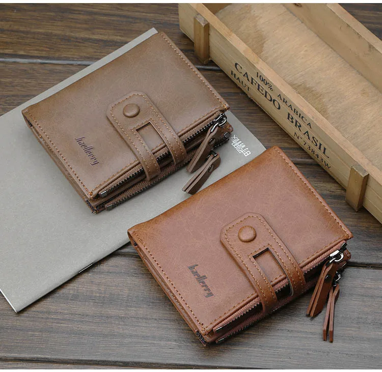 Для мужчин кошелек короткие портмоне маленький кошелек мужской Винтаж кошельки бренд высокое качество дизайнер Карманный держатель для
