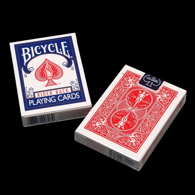 Best Price 1 pcs Bicycle Rider Back Playing Cards Poker Color Random Texas Holdem cards Waterproof and dull  poker star Board games