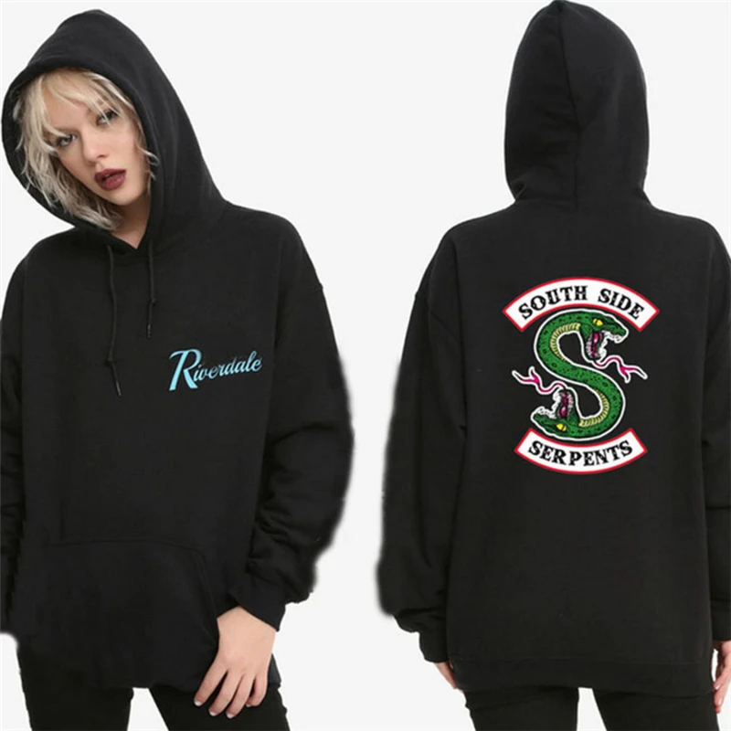 

Riverdale South Side Serpents Hoodie Sweatshirts SouthSide Funny Cartoon Print Women/Men Hooded PulloverTracksuit female