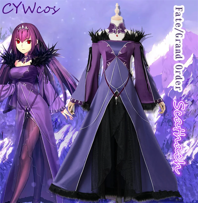 

Game Fate/Grand Order FGO Cosplay Scathach Cosplay Costume Comic Cos Uniforms Women Dress Halloween Costumes Clothing