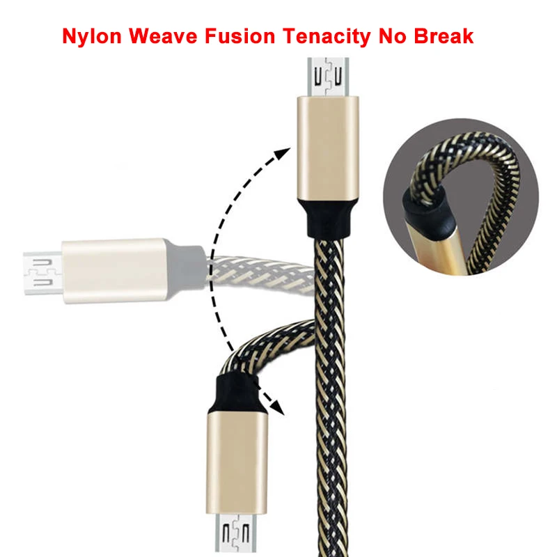 

3A Fast Charge Micro USB Cable Braided Cable for Xiaomi Max Redmi 5 Plus 5A 4 Pro 4A 4X Note 4 5 4X 4A 5A Samsung S6 S7 Edge