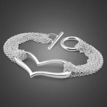 925 серебряный браслет для женщин. модный браслет из чистого серебра. Индивидуальный Женский браслет из серебра, ювелирные украшения подарок