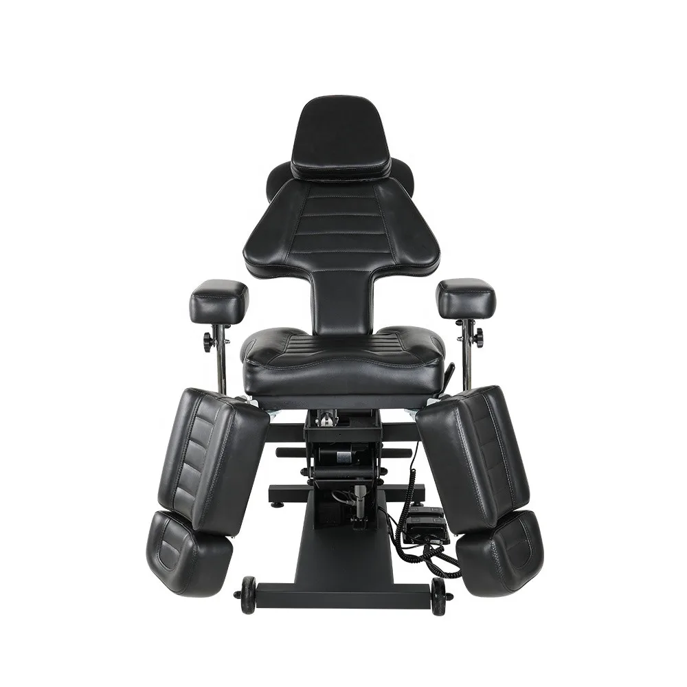 Стиль портативные многофункциональные кресла для тату-салона массаж тела Красота Мебель Регулируемая Складная подъемная черная Татуировка кровать стул