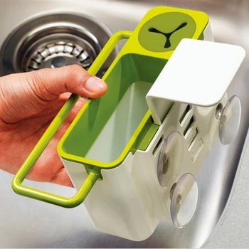 

Kitchen multi - functional sponge erection racks can be hanging cloth shelves multi - functional single - shelf on tv