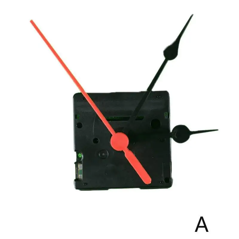 Бесшумные большие настенные часы кварцевый механизм черный и красный набор для ремонта рук набор инструментов с крюком высокое качество - Цвет: A