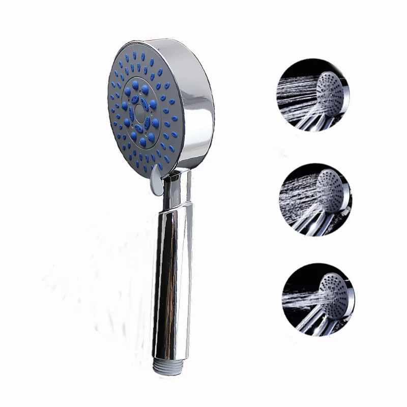 

3 Modes Handheld Water Saving ABS Shower Head Chrome Plated Rain Shower Bathroom Sprinkler