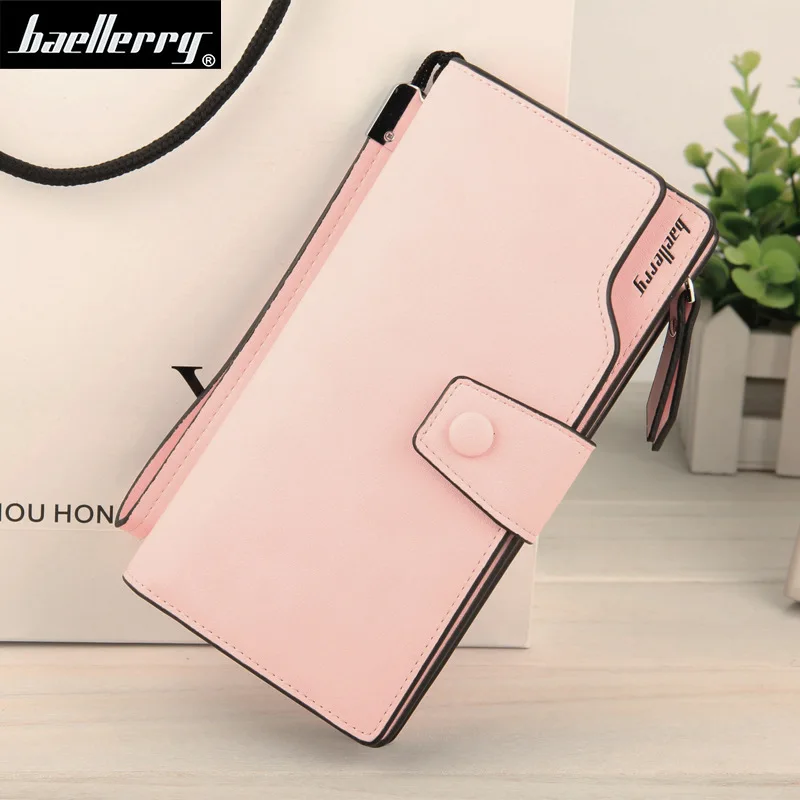 3,2-6,5 дюймов телефон Универсальный женский кожаный кошелек-клатч чехол для iPhone XS Max XR 11 Pro 7 8 Plus чехол сумка кошелек - Цвет: Pink