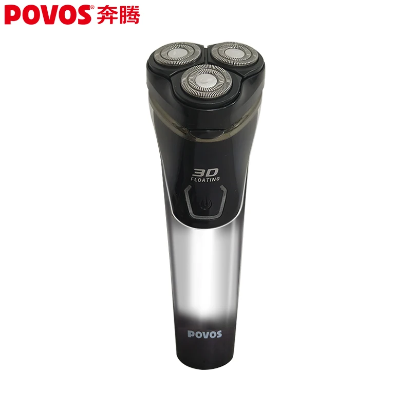 

POVOS men's washable rechargeable rotary electric shaver with a 3D floating structure for 1 hour can remove hair PQ8703