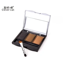 Cake Eye Brow Powder Liner Shadow Makeup Set Tint Eyebrow Wax Paint Palette Sombrancelha Enhancer + Brush Make Up Cosmetic Kit