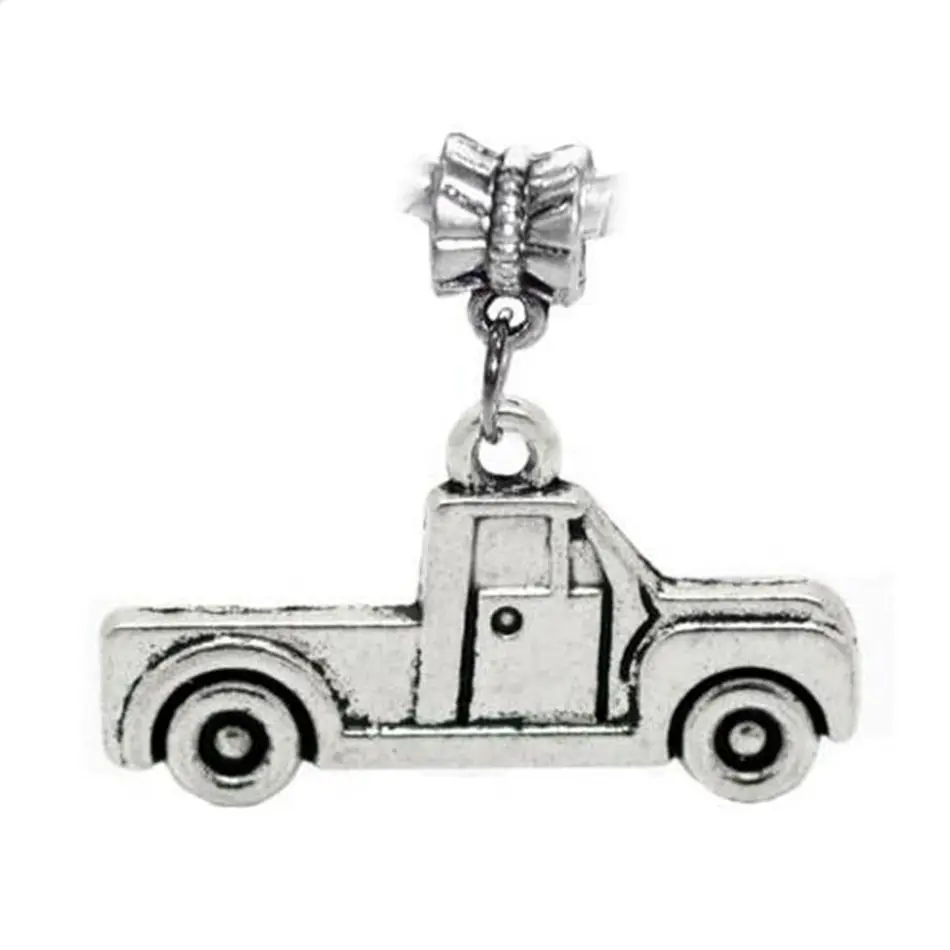 50pcs Ancient silver Pickup Truck Car Vehicle Driving Charms Pendants
