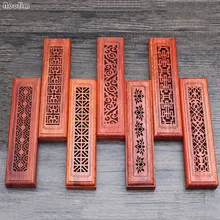 Деревянная курильница вьетнамский палисандр палка курильница с Буддой ароматы ладана держатель с огнеупорным хлопком украшения дома офиса