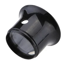 Watchmaker Loupe 10 times Magnifying glass jeweler eyepiece lens Black