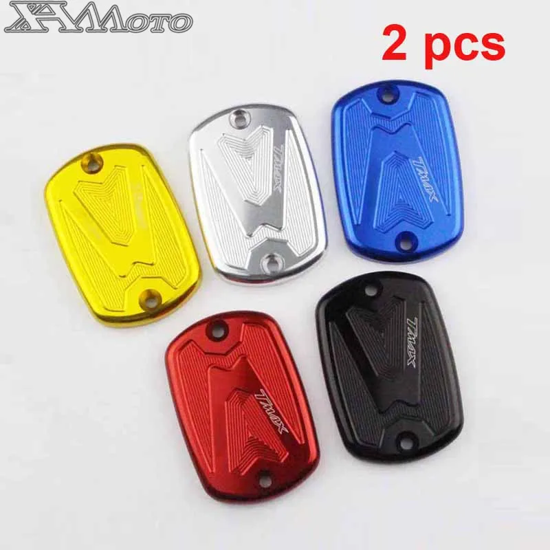 

2 psc CNC Motorcycle Motorbike Front Brake Reservoir Cover Caps For Yamaha T- MAX500 TMAX 500 2004-2011 TMAX 530 XP530 2012-2015