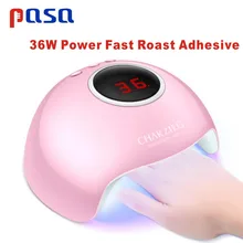 36 W Сушилка для ногтей УФ-светодиодный светильник ногтя Гель-лак леча светильник с нижней 30 s/60 s/90 s таймер ЖК-дисплей подсветка витрины для ногтей сушилка