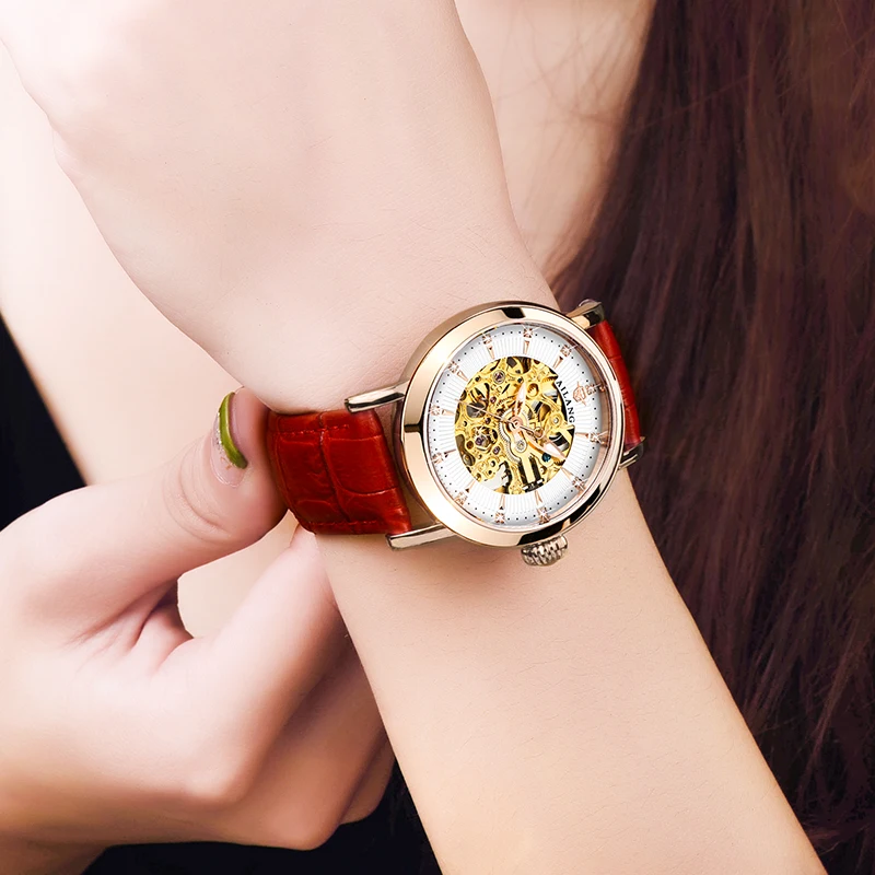 

Ailang Watch Female 2019 New Genuine Famous Brand Female Simple Temperament Mechanical Watch Female Student Ins Home Style