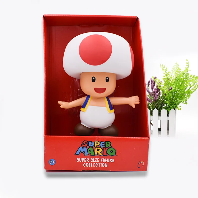 

Super Mario Toad Mario Luigi Action Figures Doll Cartoon Anime 23cm PVC Model Collection Toys Gift For Kids Free Shipping