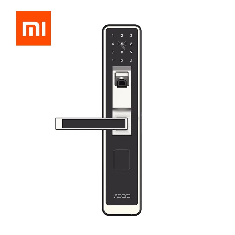  Xiaomi Aqara WiFi Fingerprint Smart Door Lock for Home Security-SILVER AND BLACK for xiaomi mi home