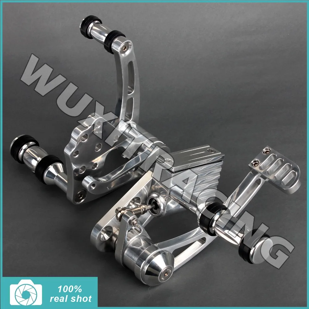 POLISHED BILLET ALUMINUM FORWARD CONTROLS FOOTPEGS For Harley Davidson