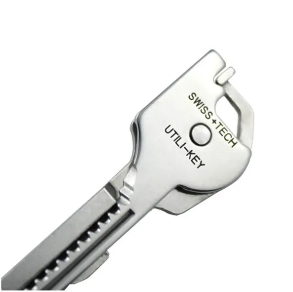 2 X Stainless Steel Swiss Tech UKCSB-1 Utili-Key 6 In 1 Keychain EDC Multi-Tools 
