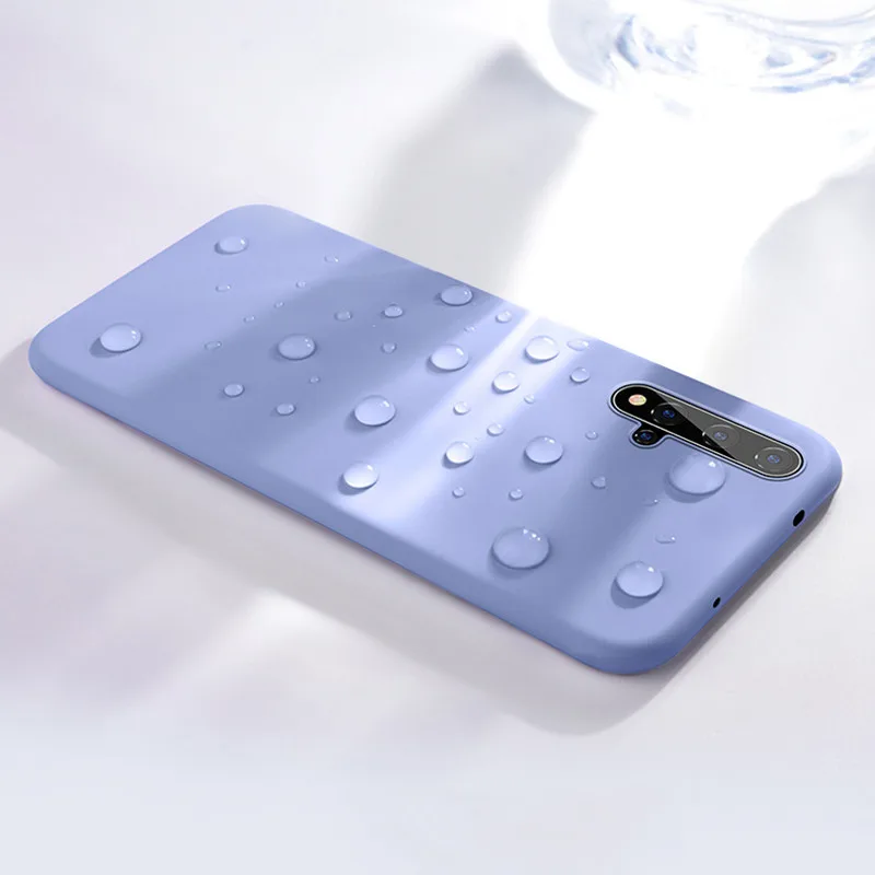 Чехол для Huawei Honor 20 тонкий мягкий матовый чехол из жидкого силикона Pro телефона View