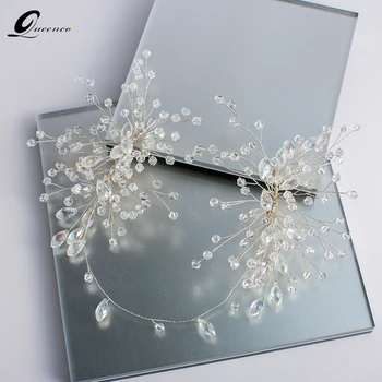 

Crystal Bridal Headband Floral Tiara Headpiece Wedding Hair Accessories Women Hairbands For Bride Girl's Gift Party Jewelry