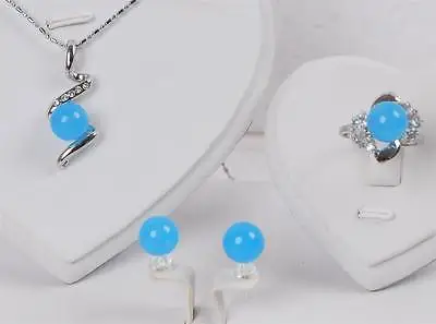 

hot sell new - Round Beads Ring Earrings Pendant Necklace set AAA Grade