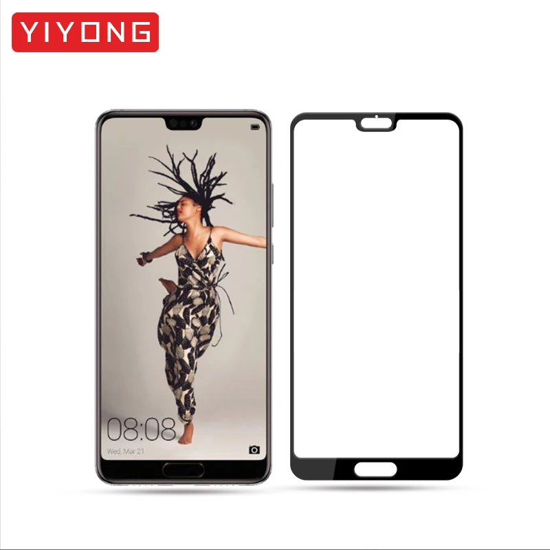 YIYONG 5D полное покрытие стекло для huawei P20 Pro Закаленное протектор экрана