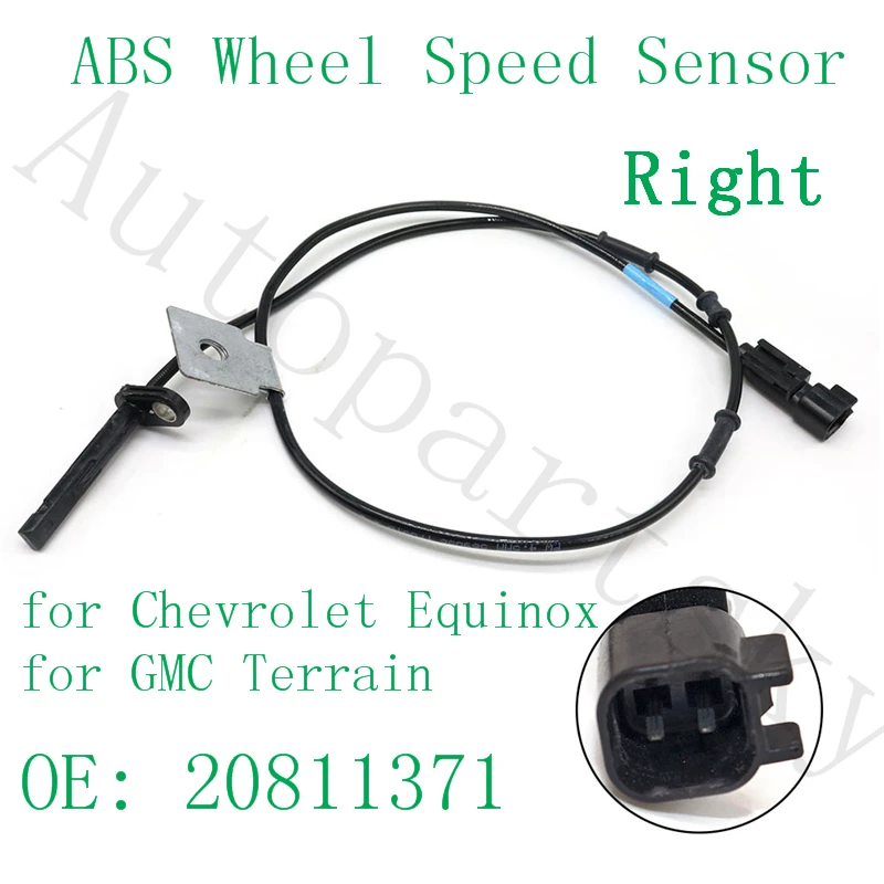 

High Quality For Chevrolet Equinox For GMC Terrain 20811371 RH R Front Right Side ABS Wheel Speed Sensor