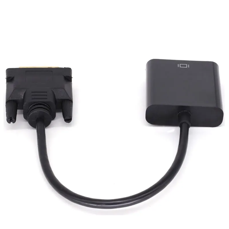 CHANEVE цифровой HD DVI к VGA адаптер кабель 1080P 24 + 1Pin папа 15 Pin мама видеоконвертер для