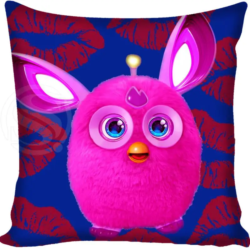 

High Quality furby Style throw Pillowcase Square Zippered Pillow Cover Custom Gift H@0209-61