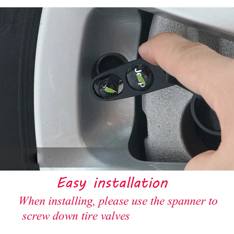 

4PCS/Set For Tesla Model X Tire Valve Caps for Wheel Shpanner Anti-lost Car Styling Universal Fit Motorcycle Auto Accessories