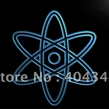 LB891-символ атома Science display светодиодный неоновый свет вывеска домашний декор ремесла