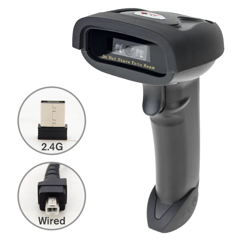 

USB Wireless Barcode Scanner 30m 2.4G CCD Bar Code Reader with Receiver(2.4GHz Wireless &USB2.0 Wired) for POS System RD-1698C