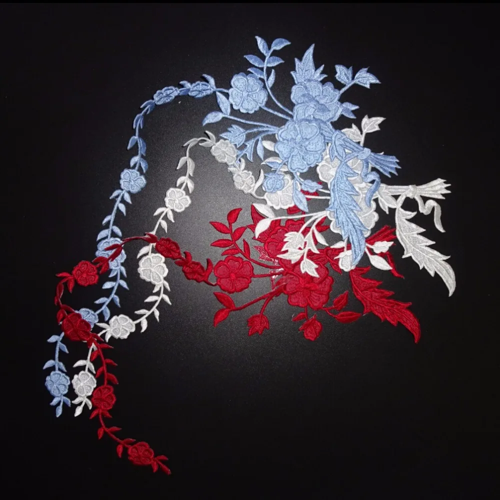 

1 pc big Gold Applique Iron On Patch Embellishment Embroidered Garment Decoration Patches