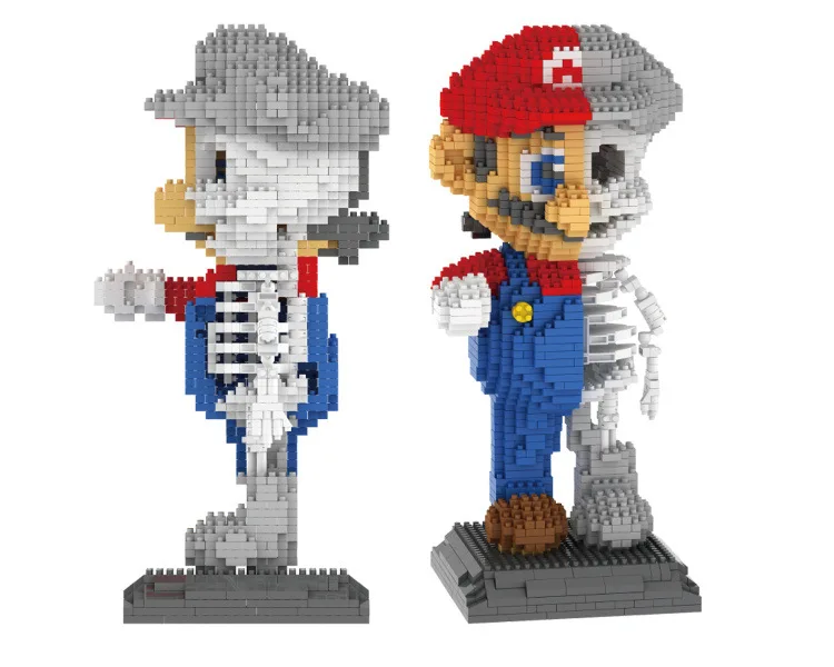 ZRK 7807 Mary Super Mario Bros Brothers мини блоки brick Heads фигурка игрушки для детей 6+ лет 1686 шт