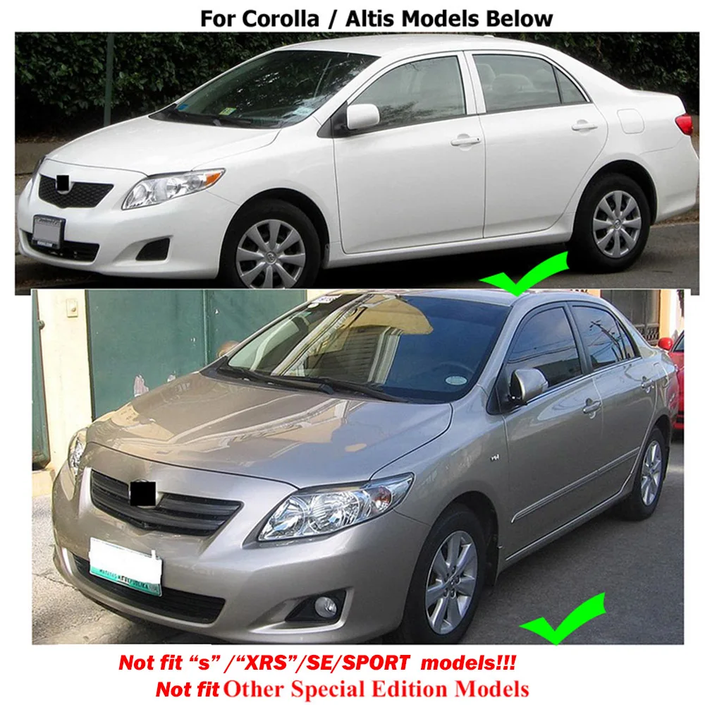 Car Mud Flaps Splash Guard Fender Mudguard for Toyota Corolla Sedan 2007-2013