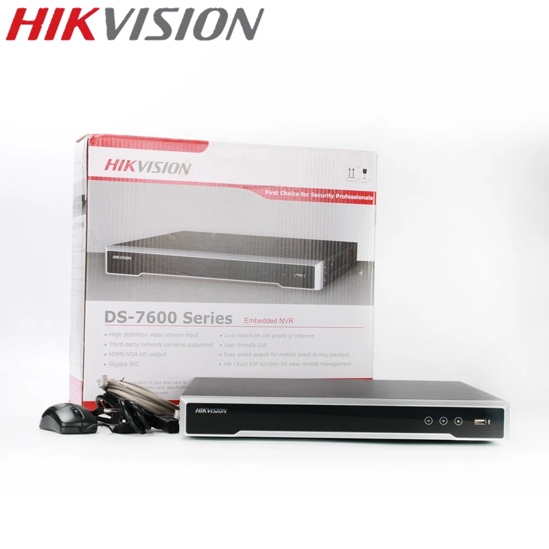 HIKVISION Plug& Play 4 K NVR DS-7616NI-K2/16 P международная версия с 16 PoE портами Поддержка ONVIF Hik-подключение